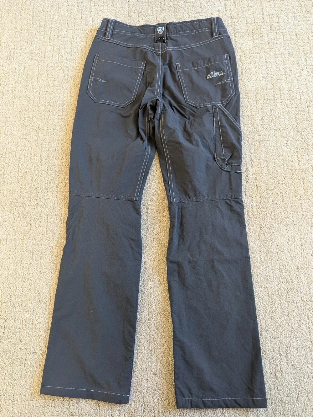 Kuhl Renegade Pants Boy M 10-12 Gray Hiking Outdoor Stretch Cargo Utility Travel